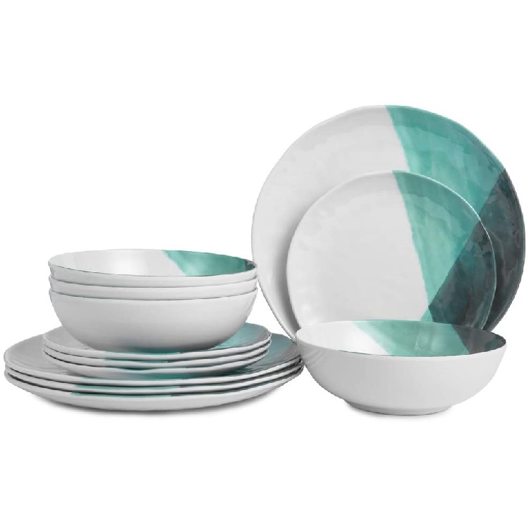 New Arrive 12pcs melamine dinnerware set