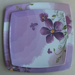 melamine square plate