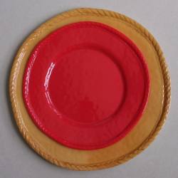 melamine round plate