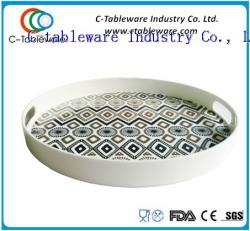 melamine round tray