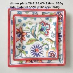 melamine square plate