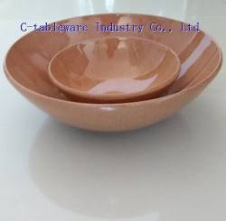 melamine salad bowl looks like wooden