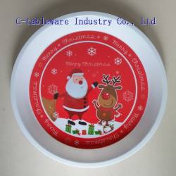 melamine round tray