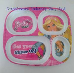 melamine divided plate_kids plate