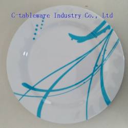melamine plate with scallop