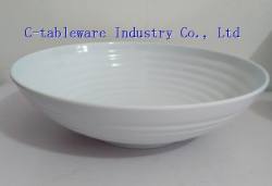 melamine salad bowl with textured