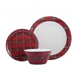 new design Christmas melamine dinner set