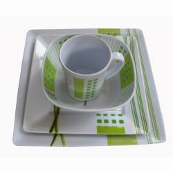 square dinner set